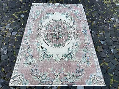 Vintage Rug Turkish Rug Anatolian Rugs Wool Rug Large Rug  | 45 X 70 Ft • $163