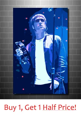 Liam Gallagher Oasis Pop Art Canvas Wall Art Print - Framed Canvas • £64.99