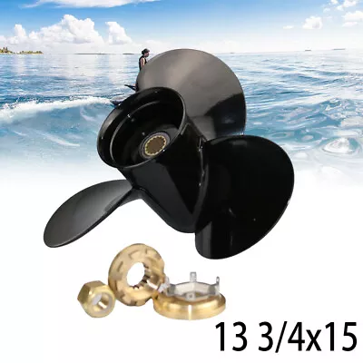 Outboard Propeller 13 3/4x15 For Mercury 40-140HP 650/800/850 15 Spline Tooth • $92.99