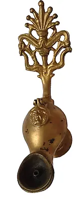 Oil Lamp Elaborate Open Work Handle Roman Style Aladdin Lamp Antique Org • £199.99