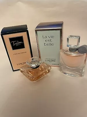 Lot Of 2 Lancome Women Mini Eau De Parfum. Tresor & La Vie Est Belle NIB • $27.95