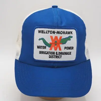 Mesh Snapback Trucker Farmer Hat Cap Wellton Mohawk Power Patch Vintage • $31.49