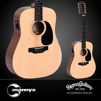 Sigma DM12E 12-String Acoustic Guitar W/ Pickup • $499