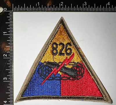 $20 • Buy WWII US Army 826th Armored Armor Tank Destroyer Battalion Bn Tank Patch