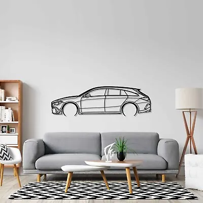 Wall Art Home Decor 3D Acrylic Metal Car Auto Poster USA Silhouette AMG CLA 45S • $89.99