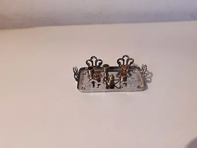 $19.99 • Buy Vintage Mexican Dollhouse Miniature Cookware Tea Set Tray Cup Metal