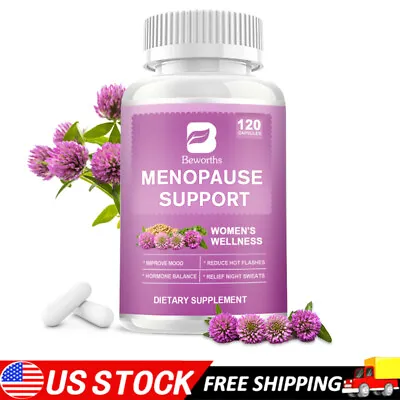 Natural Menopause Supplements For Women Health - Natural Hormone Balance 120Caps • $17.88