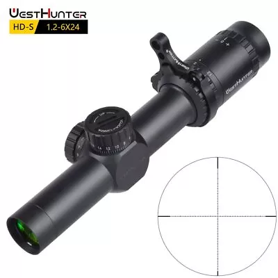 Hunting Scopes WestHunter HD-S 1.2-6X24 Mil Dot Compact Scope Optical Sights • $78.89