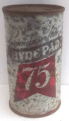 Hyde Park 75 Beer Empty Flat Top Can 84-33 34? St Louis MO Alabama Tax Top • $3.99