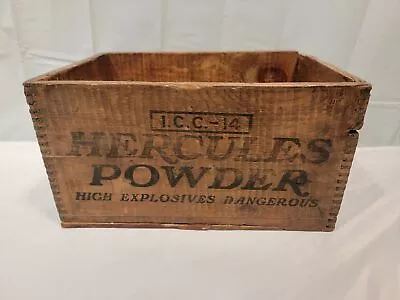 Vintage Hercules Powder Co High Explosives Dynamite TNT Wood Box Wooden Crate • $10.50