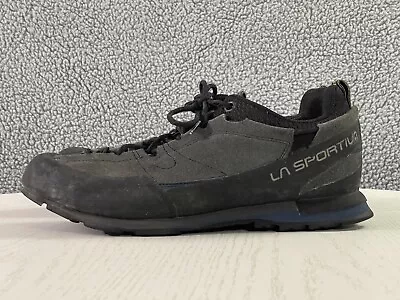 La Sportiva Boulder X Shoes Mens Size 12.5 Gray Suede Trail Hiking Lace Sneakers • $49.99