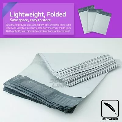 Poly Mailers Shipping Mailing Packaging Plastic Envelope Self Sealing Bags White • $6.94