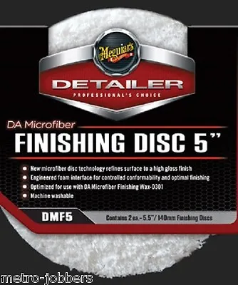 Meguiars DMF5 DA Microfiber Finishing Pad 5  2-Pack • $23.95