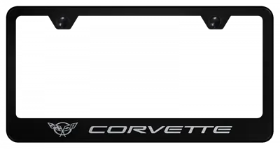 Corvette C5 Laser Etched License Plate Frame Black Official Licensed • $37.95