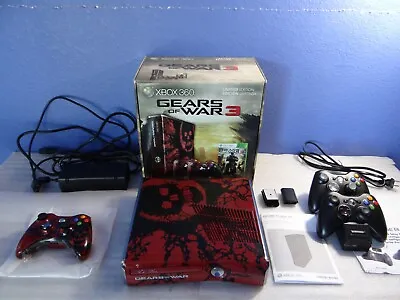 $499.99 • Buy Gears Of War 3 Limited Xbox 360 Console W/New Controller,Box, 2 Control/Charger