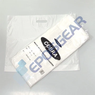£9.69 • Buy 100 Extra Large 22  X 18  X 3  Strong White Patch Handle Plastic Carrier Bags