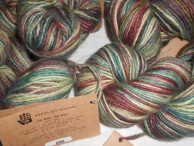 2 X 50gr Skeins  Shade 9259 Manos Del Uruguay Silk Blend DK A Blend Of Reds • £12