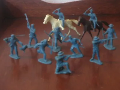 VINTAGE MARX FORT APACHE ALAMO-54MM PIONEERSMOLD SHOT Of All 10 In 9 POSES • $29.99