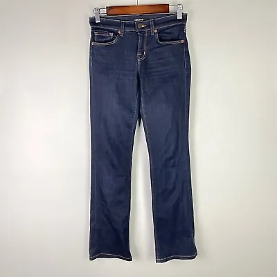 J Brand Starless Jeans Slim Boot Dark Blue Denim Cotton Stretch Size 25 (27x31) • $2.44