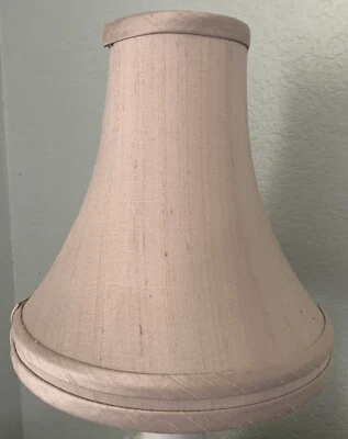 £46.94 • Buy Vintage Silk Cone Shaped Lamp Shade. 11” Tall. Pale Mauve Pink Color
