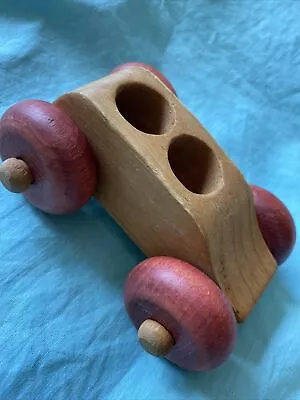 *MONTGOMERY SCHOOLHOUSE VERMONT WOODEN RACE CAR  3 1/2 Inches Used • $9