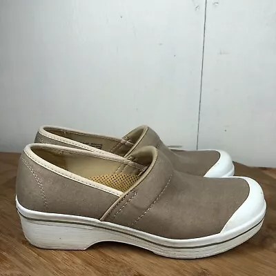 Dansko Clogs 40 Womens 9 Volley Vegan Shoes Brown Canvas Nursing Professional • $39.97