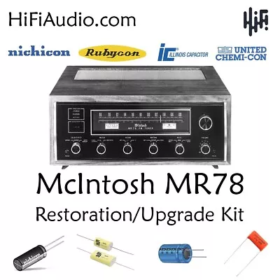 McIntosh MR78 Tuner Restoration Recap Repair Service Rebuild Kit Capacitor • $95