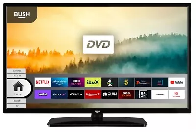 Bush ELED32FHDSDVD1 32  Smart Full HD HDR TV DVD Combi Freeview Play • £142.99