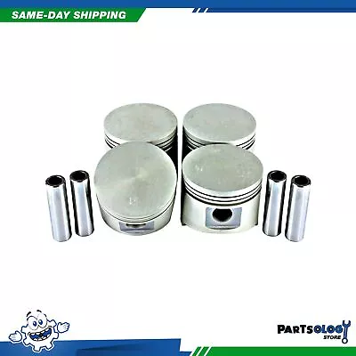 DNJ P101 Std. Complete Piston Set For 84-89 Chrysler Dodge 600 Aries 2.6L SOHC • $71.39