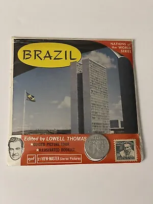 View-Master BRAZIL Nations Of The World B057 - 3 Reels + Booklet + Stamp & Coin • $15.36