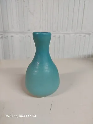 Van Briggle Pottery 5  Blue Vase 50-60's Marked  Original  Thrower Mark  N  • $32.90