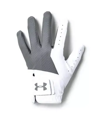 NEW Under Armour UA Medal Golf Gloves - Pick Size- White/gray • $11.99