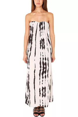 NEW MYNE Ashley Ann Constance Strapless Maxi DRESS Size 0 $325 TIE DYE PRINT • $139