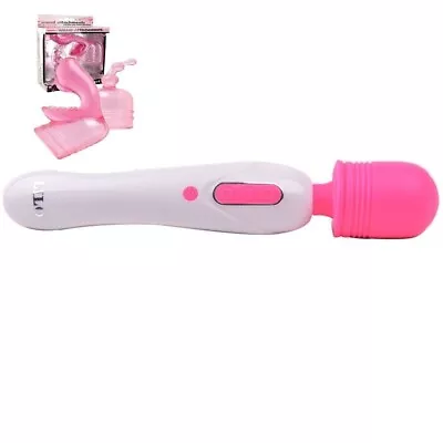 Magic Wand Sports Massager 10-Speed Vibrations USB Rechargeabl + 2pce Attach Kit • £21.99