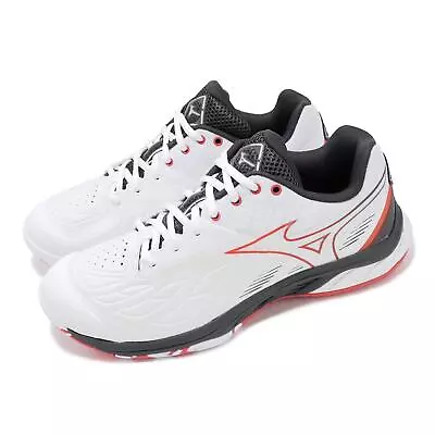 Mizuno Wave Fang 2 Wide White Black Red Men Badminton Sports Shoes 71GA2313-03 • $124.99