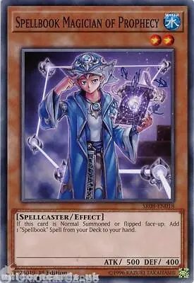 SR08-EN018 Spellbook Magician Of Prophecy 1st Edition Mint YuGiOh Card • £1.38