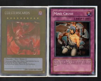 Yugioh Card - Mind Crush SOD-EN056 • $1.77