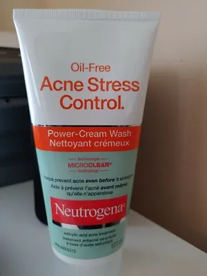 $22 • Buy   Neutrogena - Oil-Free Acne Stress Control Power-Cream Wash 6 Fl Oz / 177 ML 