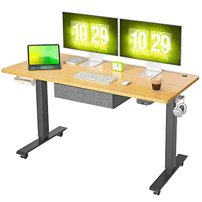 $247.92 • Buy FEZIBO 55 X 24 Inches Standing Desk With Drawer, Adjustable Height Electric Up
