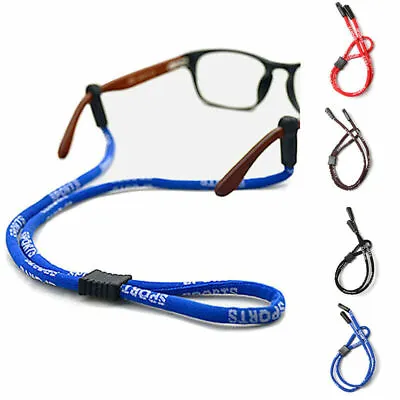 Sports Glasses Strap Neck Cord Adjust Rope Lanyard Holder Non-slip Eyewears Cord • £2.57