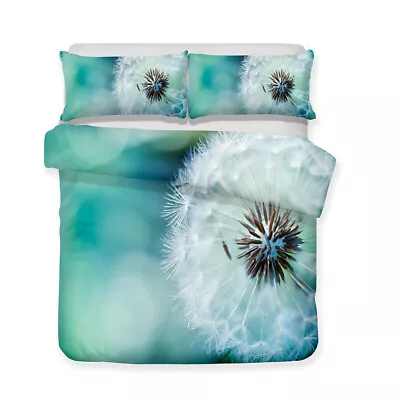 Lotus Flower Dandelion Adult Kid Bedding Duvet Quilt Cover Set Holiday Xmas Gift • £38.46
