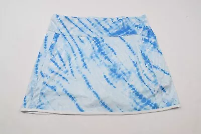 Callaway Opti-Dri Blue White Tie-Dye Truesculpt Active Golf Skort Womens L  • $15.97