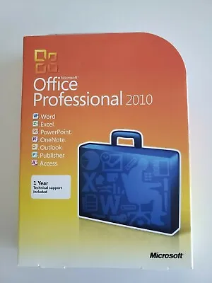 New Office 2010 Professional DVD 32 & 64 Bit 100% Authentic  • $399