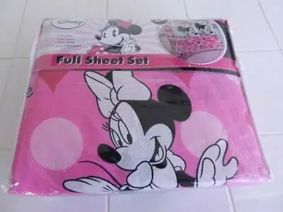 Disney Minnie Mouse Full Sheet 4Piece Set  • $75