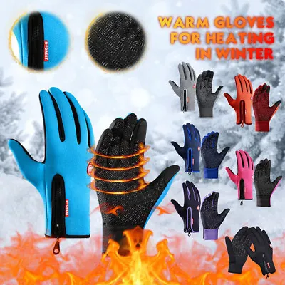 Thermal Windproof Waterproof Winter Gloves Touch Screen Warm Mittens Men Women • $6.99