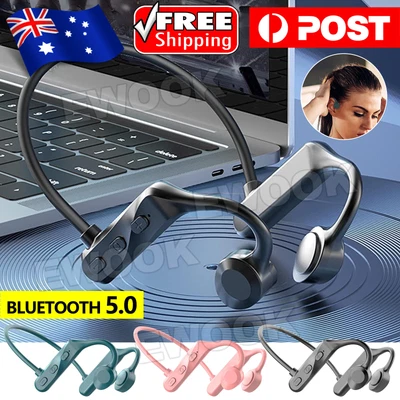 $9.95 • Buy Bone Conduction Earphones Wireless Bluetooth Headset Sport Waterproof Headphones