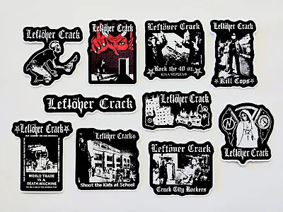 Leftover Crack Vinyl Sticker Lot (10 Stickers) Punk Crust Choking Victim No Cash • $12.99