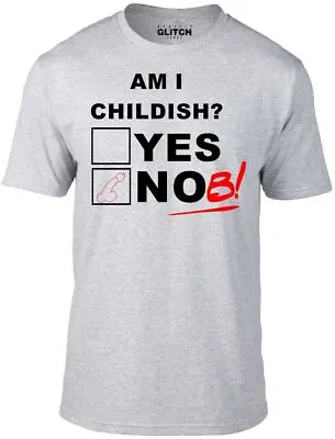 Am I Childish T-Shirt - Funny T Shirt Joke Rude Fashion Gift Retro Adult Humor • £12.99