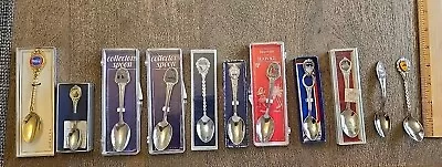 Lot Of 11 Vintage Souvenir Mini Spoons..DC & More..see All Pics And Description  • $24.99