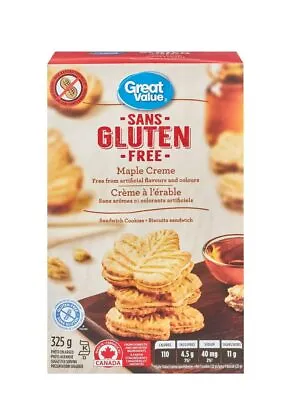 Great Value Gluten Free Maple Cream Cookies 325g/11.5oz (Imported From Canada) • $11.89